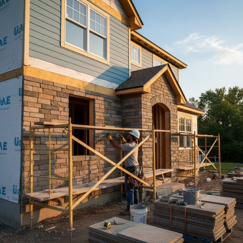 Brick Veneer Siding Installation