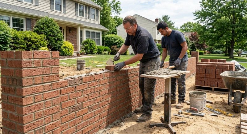 Brick Wall Construction in Boston, MA