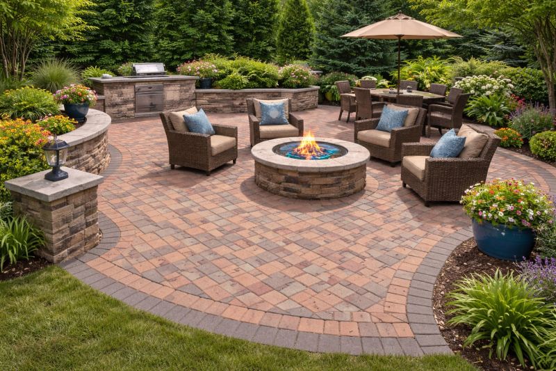Patio Brick Installation in Burlington, VT